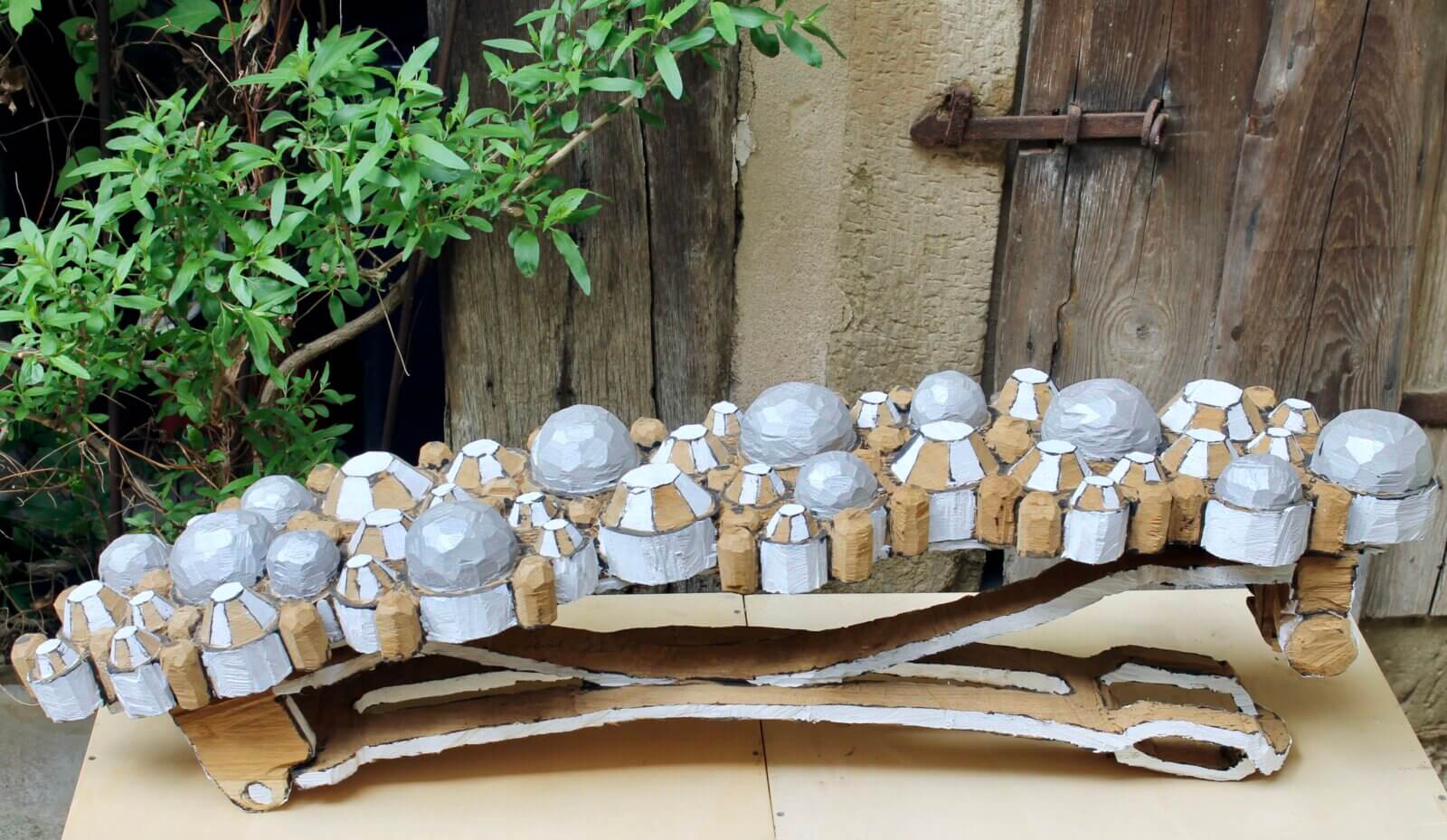 Haarspange - Eiche gefasst