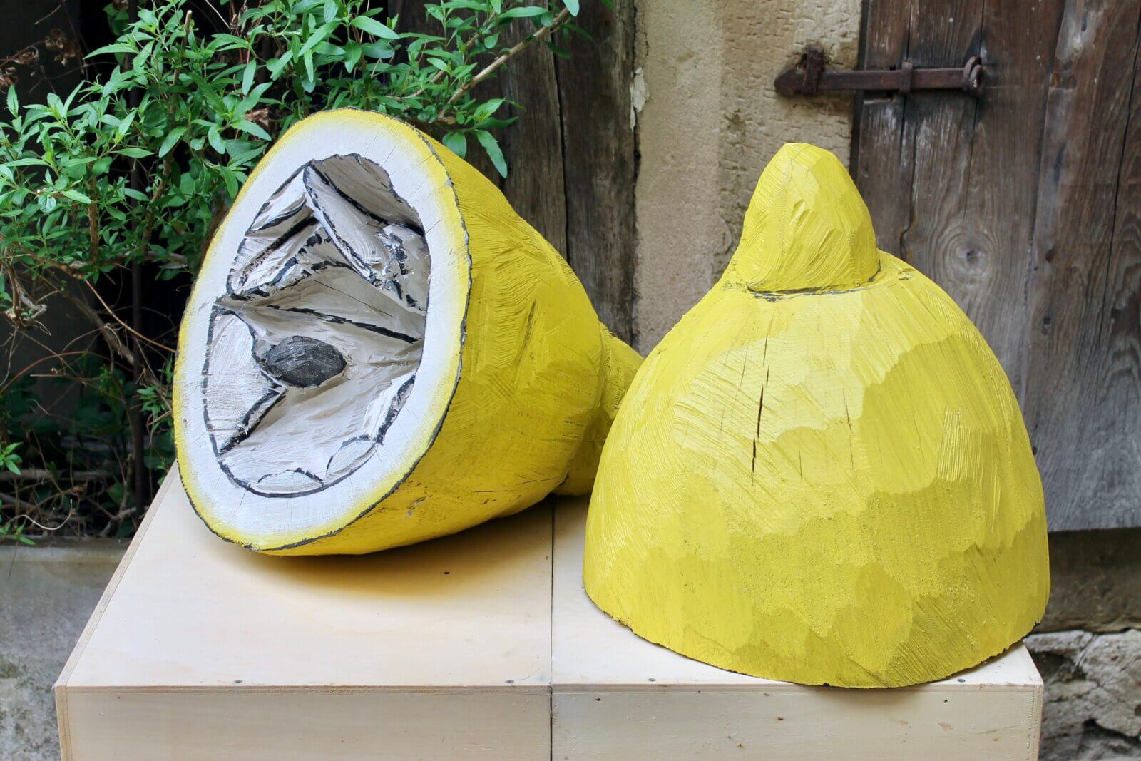 Zitronenschalen - Eiche gefasst