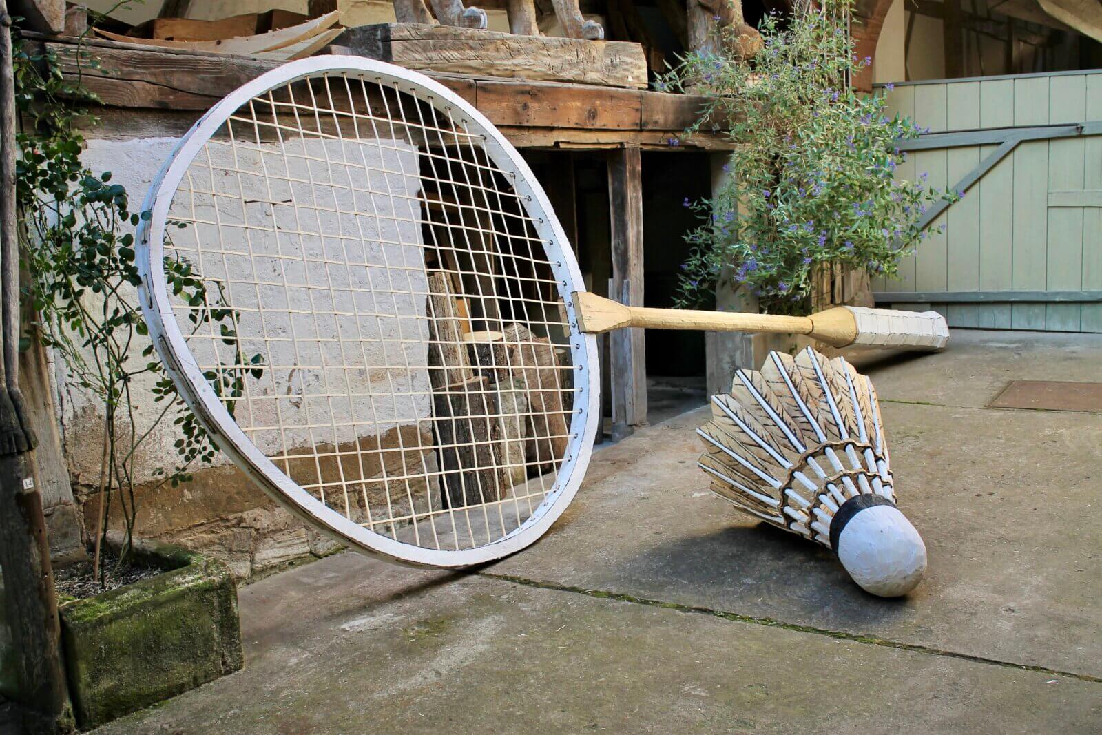 Federball und Schläger - Pappel /Linde