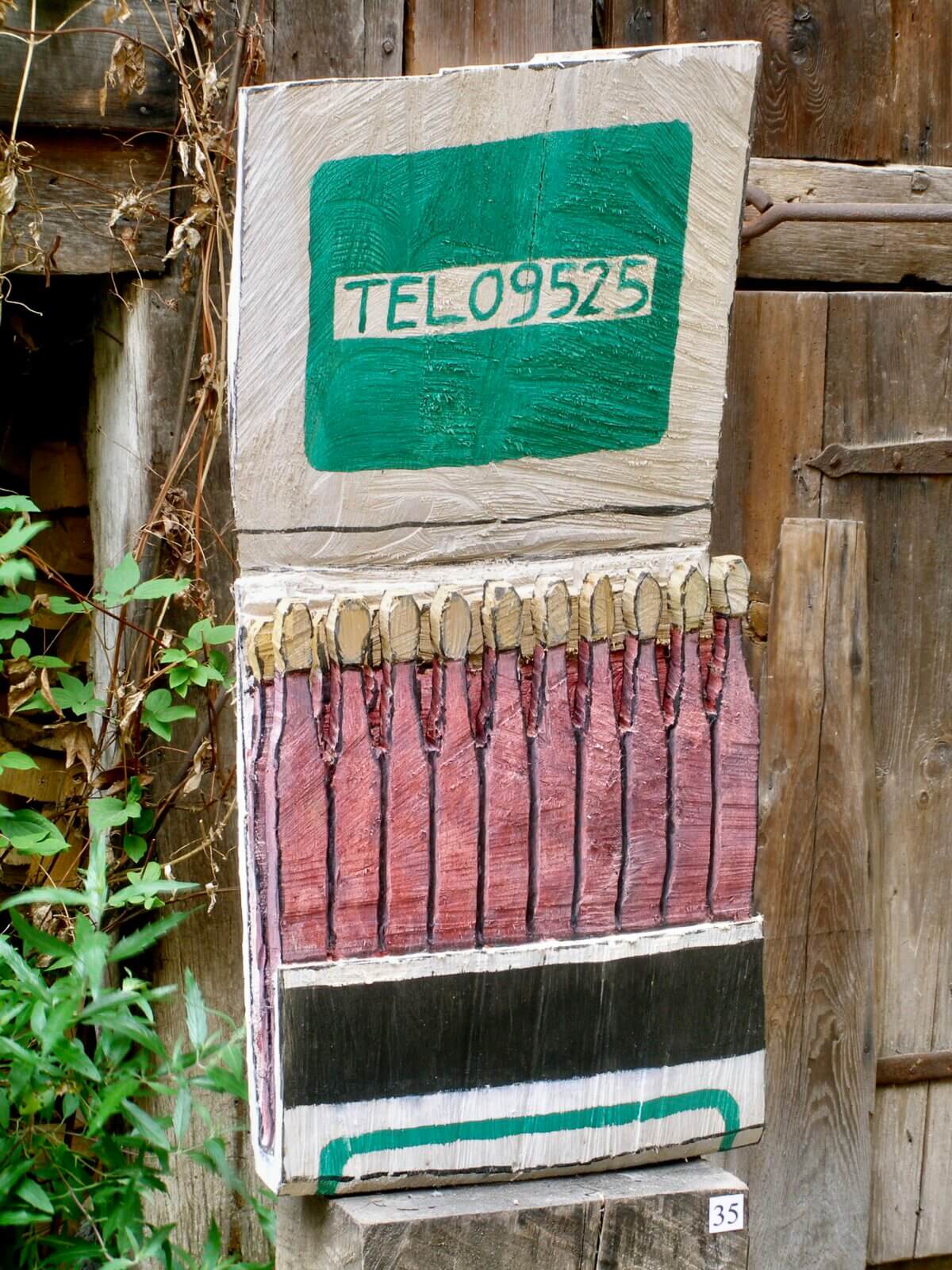 Streichholzheft - Eiche gefasst