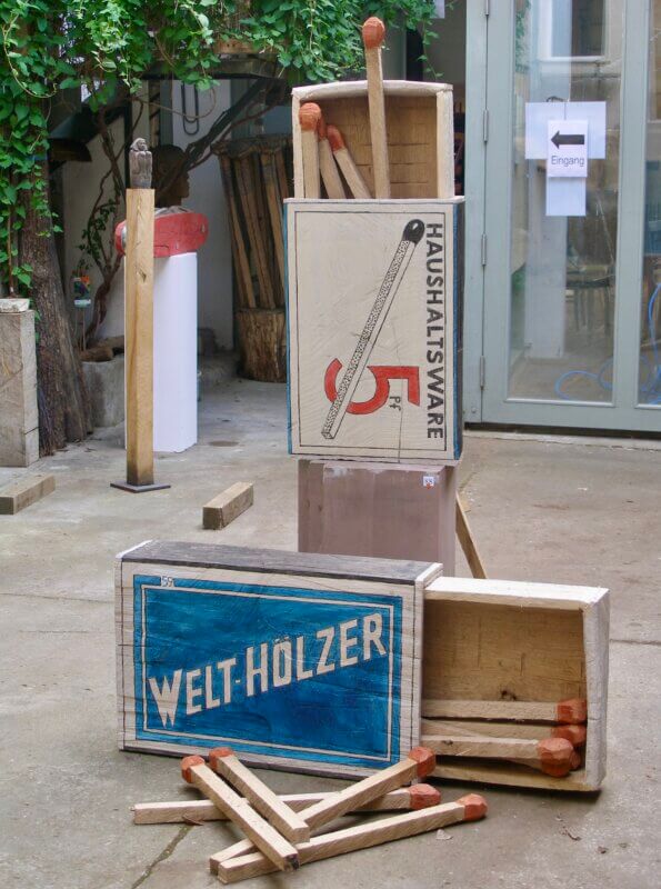 Streichholzschachteln - Eiche gefasst