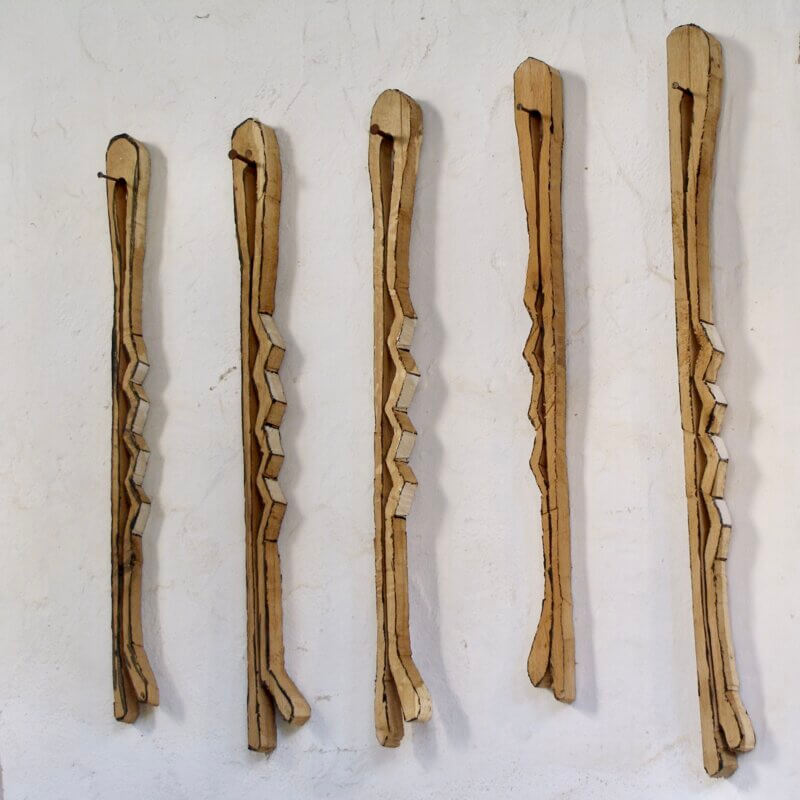 Haarspangen - Eiche gefasst