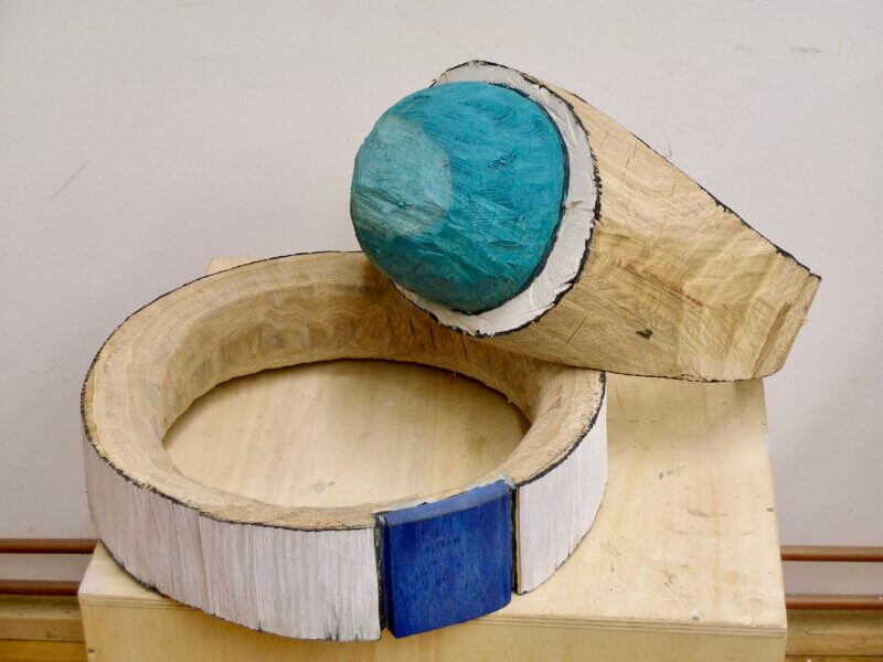 Ringe - Eiche gefasst