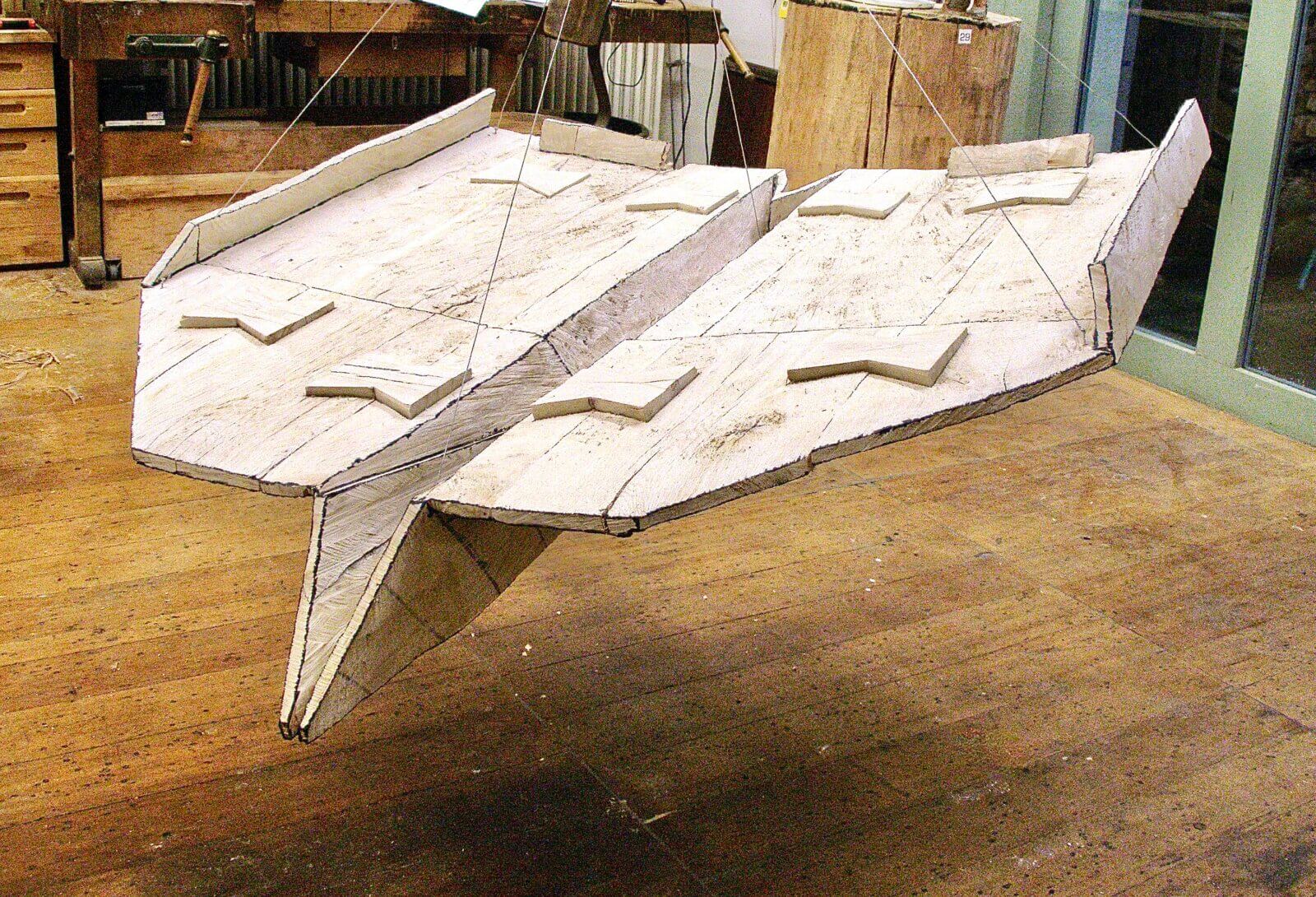 Papierflieger - Eiche gefasst