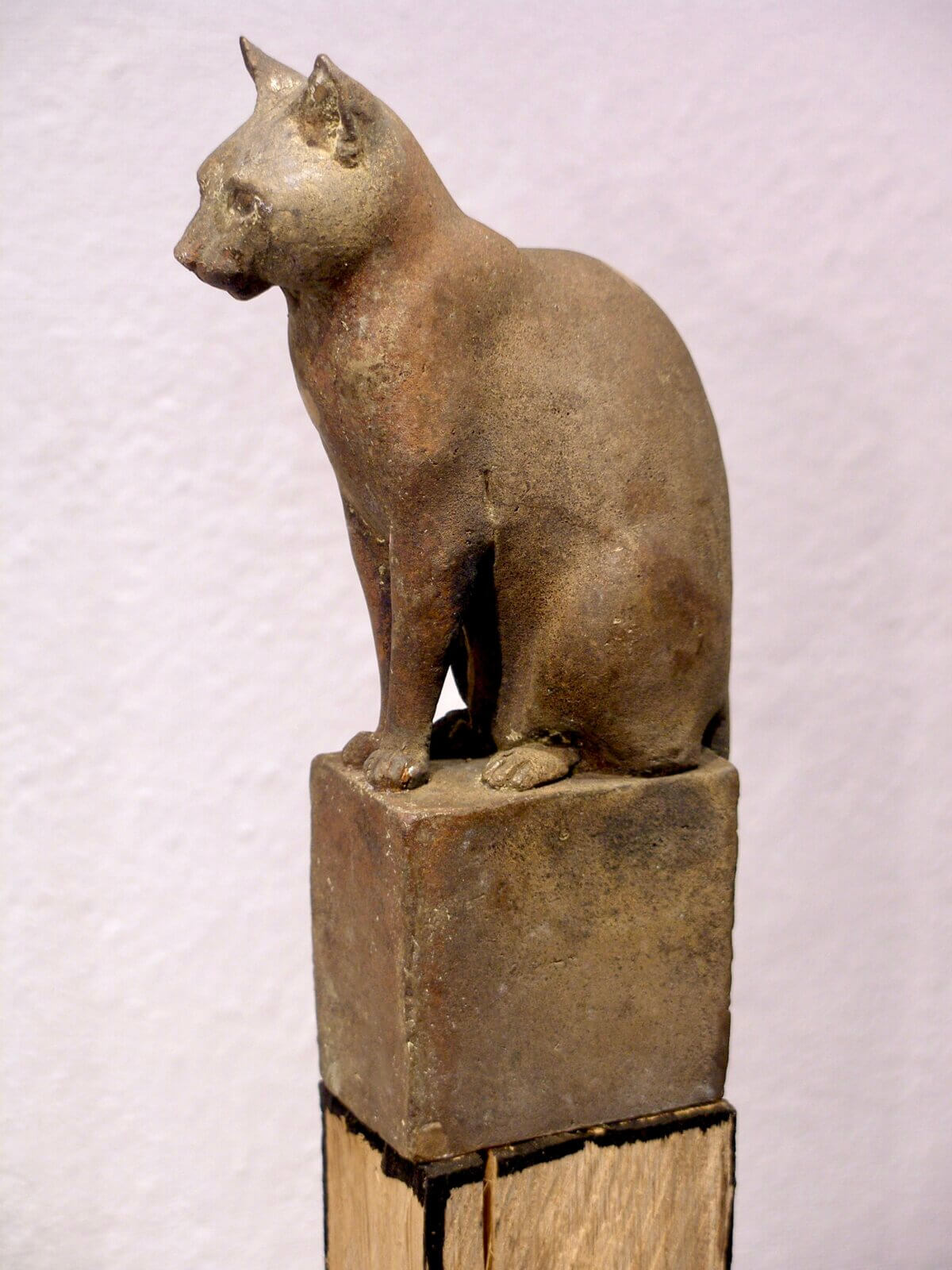 Kleine Katze - Bronze