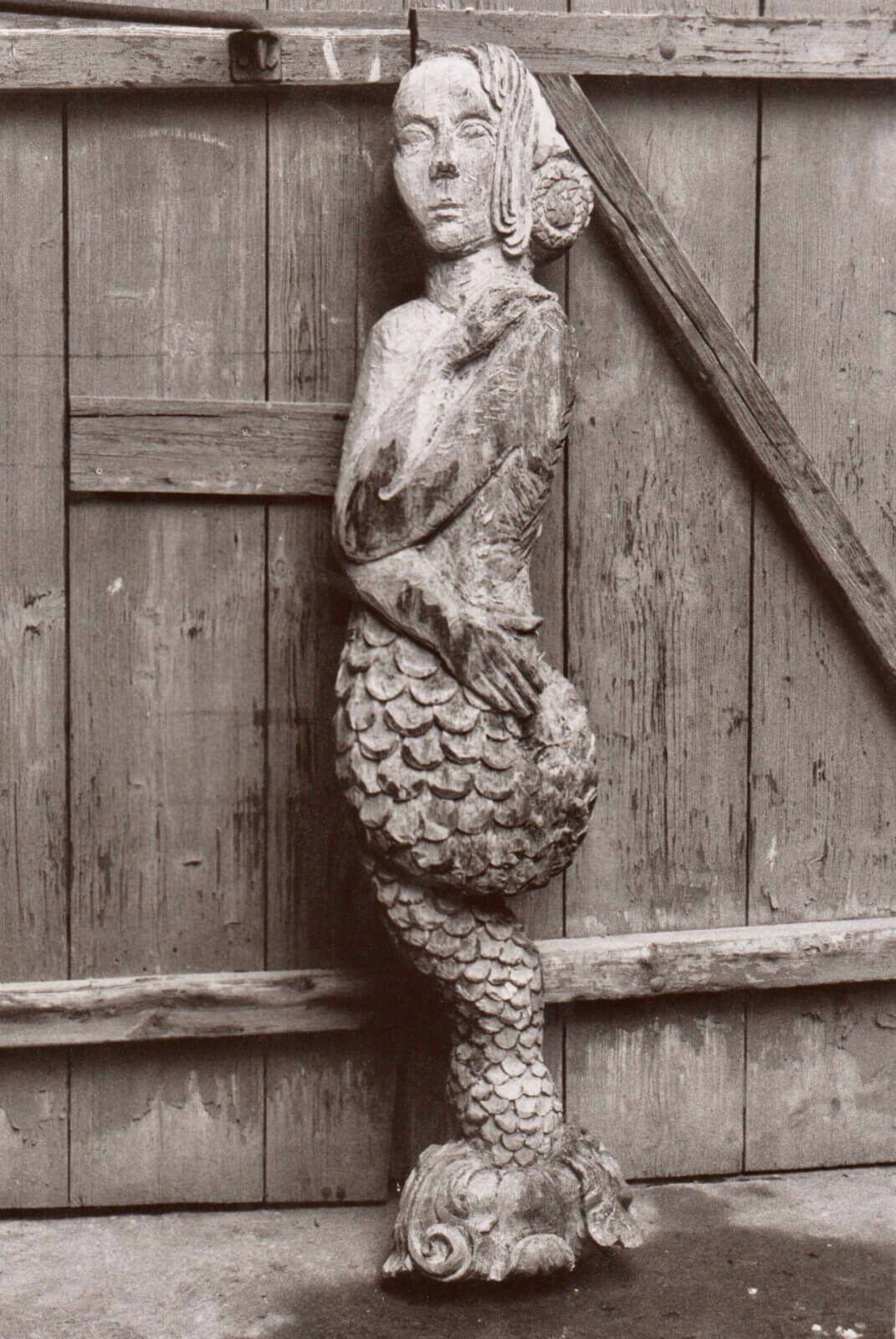 Wassernixe nach Vorlage - Pappel - Prignitz Museum